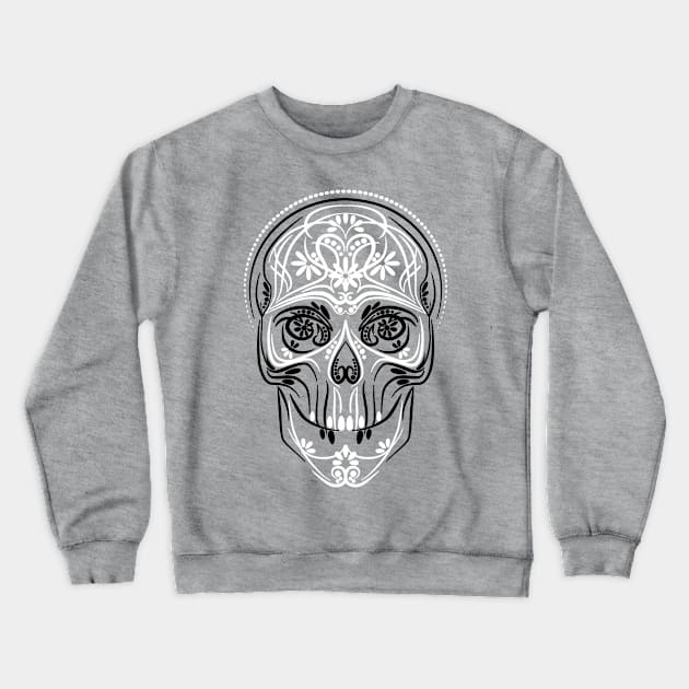 Stylish Scull Crewneck Sweatshirt by goldengallery